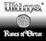 Ultima - Runes of Virtue (USA) Title Screen